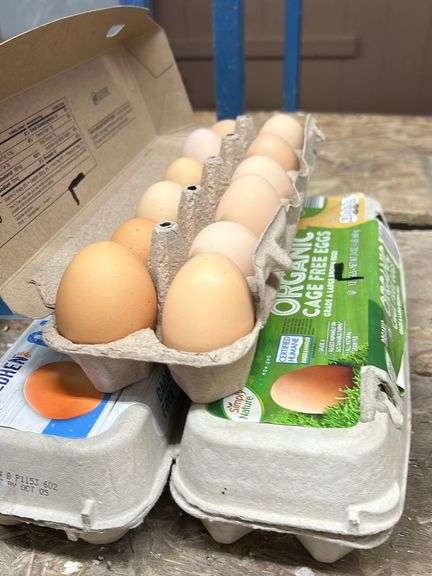 3 Doz Lg Brown Eating Eggs