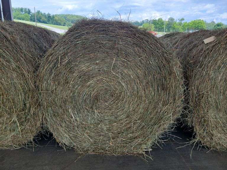 2 Round Bales 1st Mix (4x5) Stored Inside