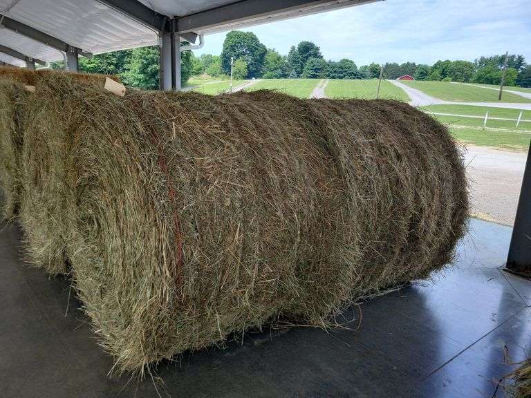2 Round Bales 1st Mix (4x5) Stored Inside