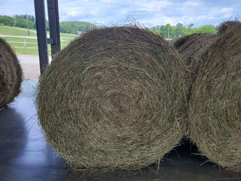 2 Round Bales 1st Mix (4x5) Stored Inside