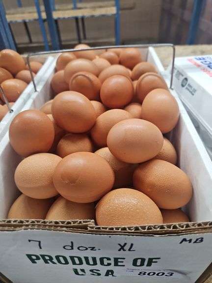 7 Doz Xlarge Brown Eating Eggs