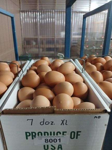 7 Doz Xlarge Brown Eating Eggs