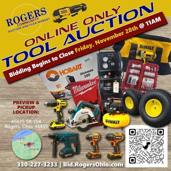 ONLINE TOOL AUCTION 11/28/25