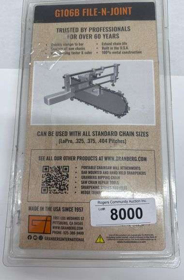 BAR MOUNTED CHAINSAW SHARPENER