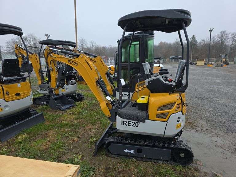 IR IRE20 Mini Diesel Excavator w/ Pilot Control, Hyd Thumb & Blade