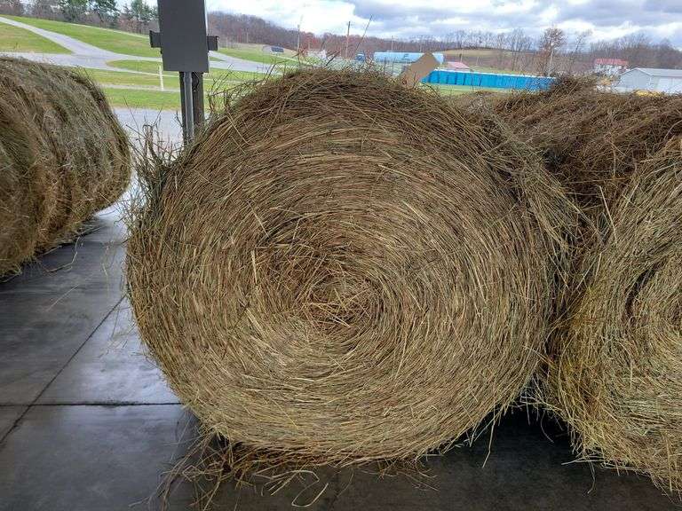 2 Round Bales 1st Mix (5x4) Stored Inside