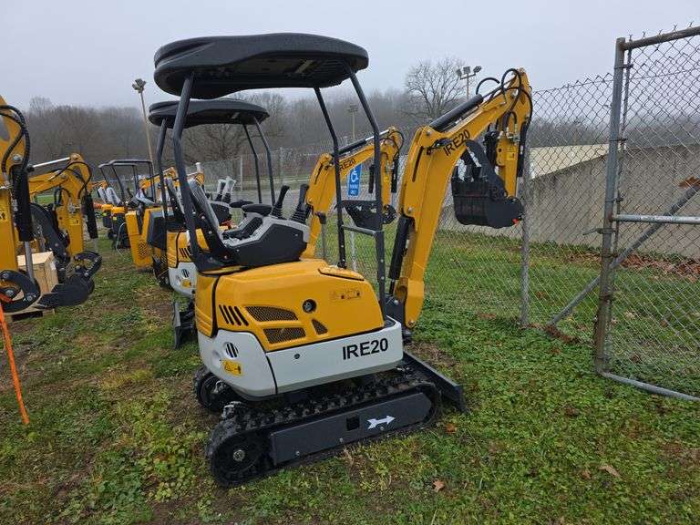 IR IRE20 Mini Diesel Excavator w/ Pilot Control, Hyd Thumb & Blade