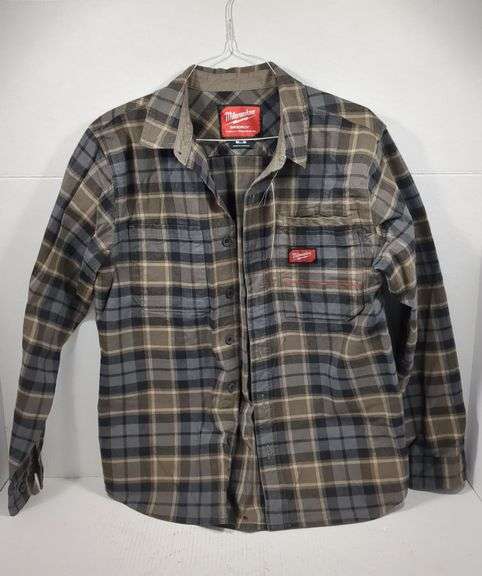 MILWAUKEE GRID IRON MEDIUM FLANNEL