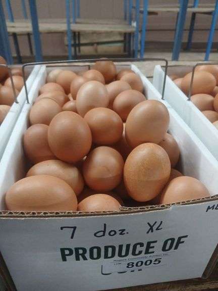 7 Doz Xlarge Brown Eating Eggs