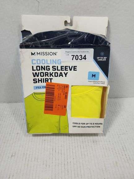 MISSION LONG SLEEVE WORK SHIRT ( M )
