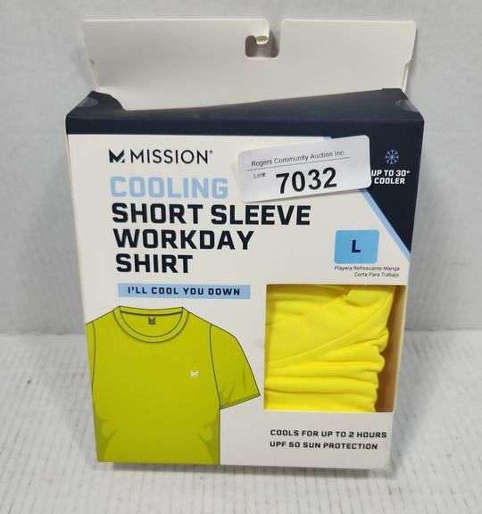 MISSION SHORT SLEEVE WORK SHIRT ( L )