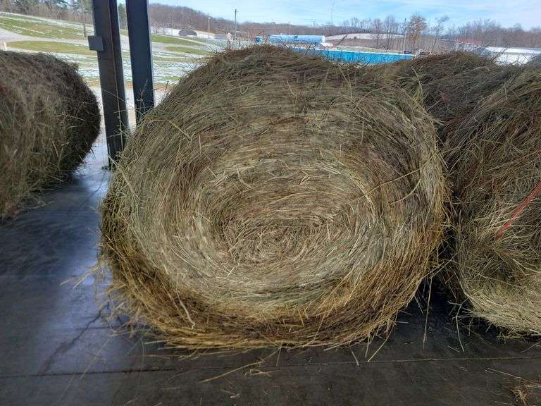 2 Round Bales 1st Mix (5x4) Stored Inside
