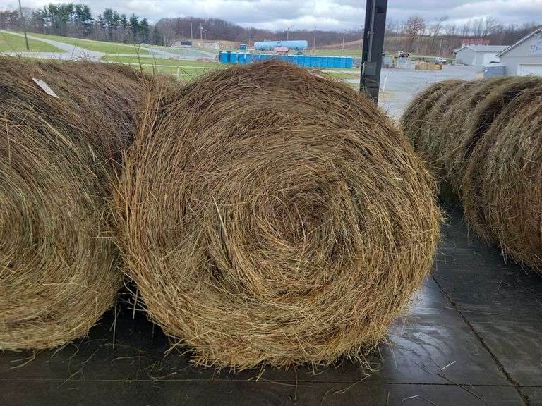 2 Round Bales 1st Mix (5x4) Stored Inside