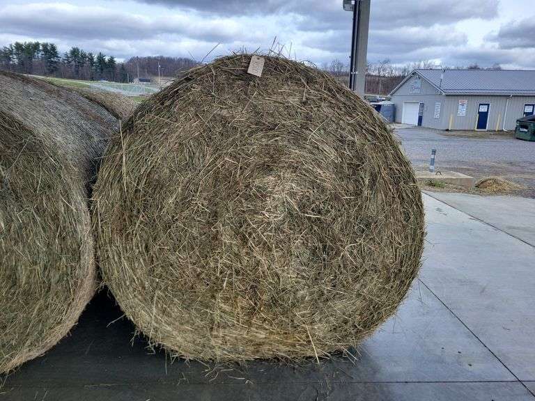 2 Round Bales 1st Grass (4x5) Stored Inside