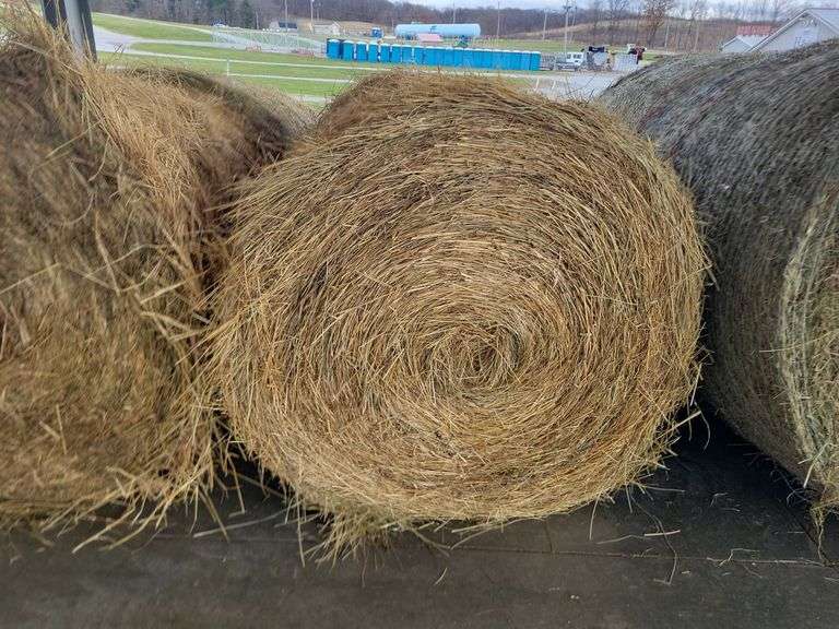 2 Round Bales 1st Mix (5x4) Stored Inside