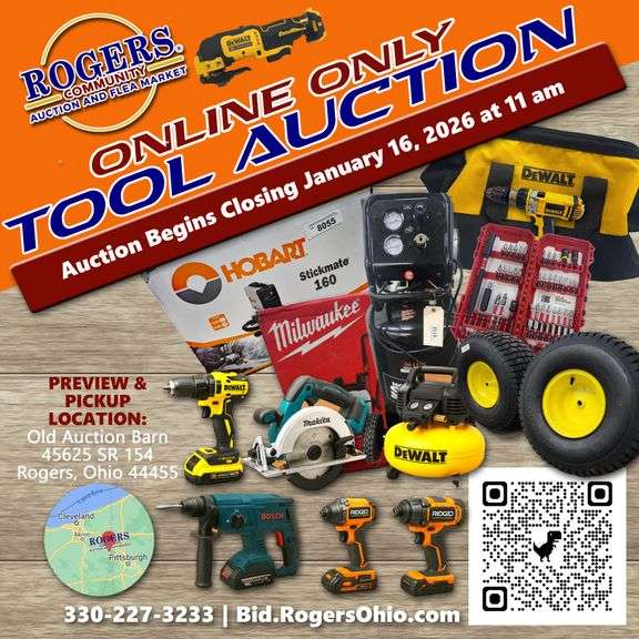 ONLINE TOOL AUCTION  JANUARY 16TH