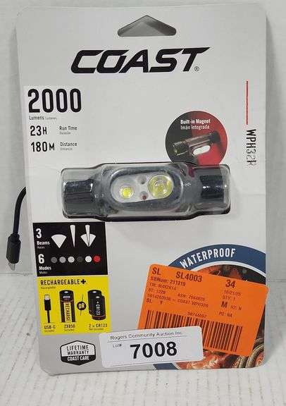 COAST RECHARGABLE HEADLAMP