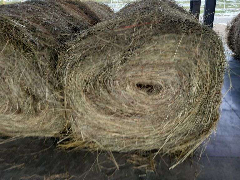 2 Round Bales 1st Mix (5x4) Stored Inside