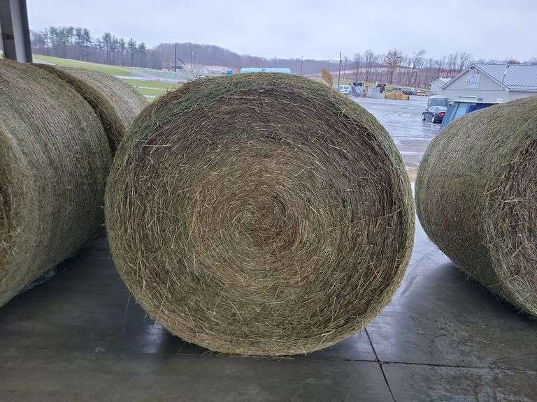 2 Round Bale 1st Timothy Orchard Grass Mix (4x5) Stored Inside