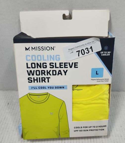 MISSION LONG SLEEVE WORK SHIRT ( L )