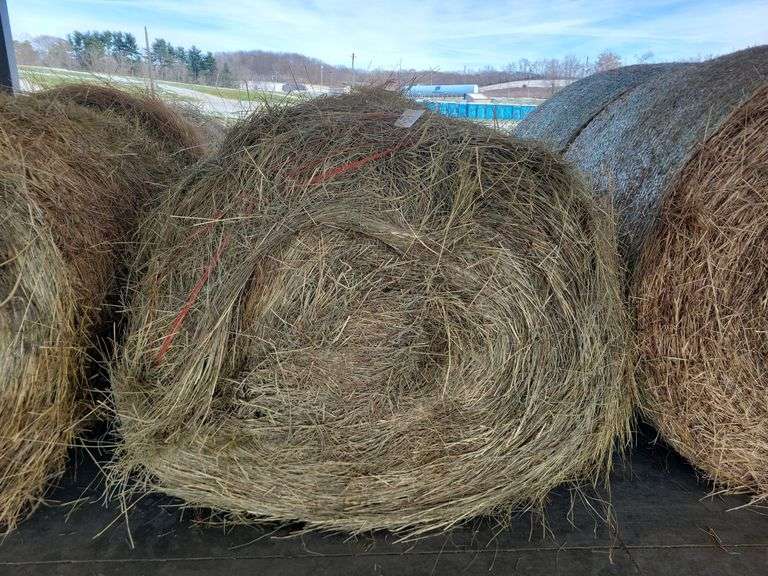 2 Round Bales 1st Mix (5x4) Stored Inside