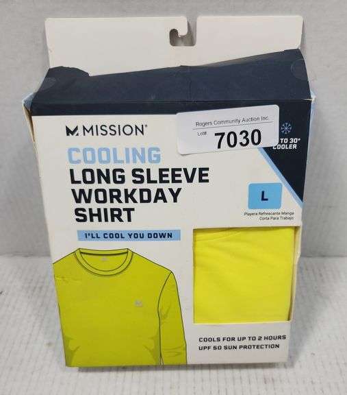 MISSION LONG SLEEVE WORK SHIRT ( L )
