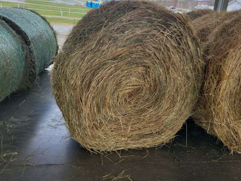 2 Round Bales 1st Mix (5x4) Stored Inside