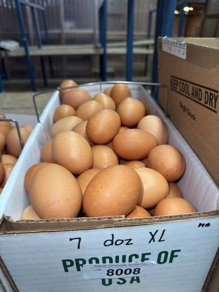 7 Doz Xlarge Brown Eating Eggs