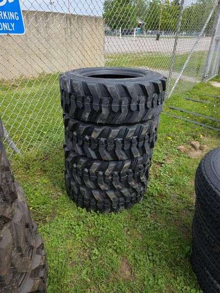 4 - Forerunner 10-16.5 12 Ply Skid Loader Tires - New