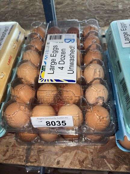 4 Doz Large Eating Eggs - Unwashed