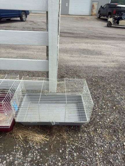 Gray Bottom Rabbit Cage