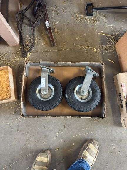 2 Heavy Duty Dolly Wheels