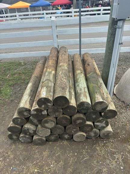 30 Fence Posts - 8"x6' - By The Piece