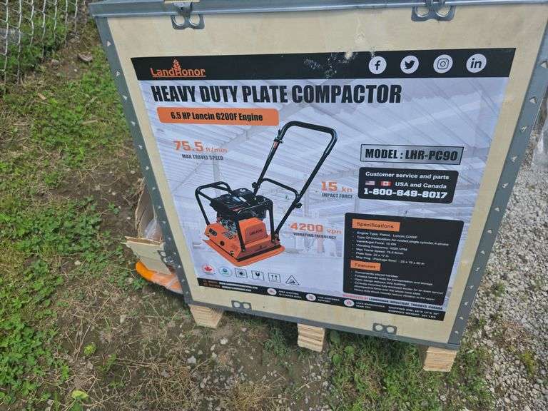 Landhonor Heavy Duty Plate Compactor