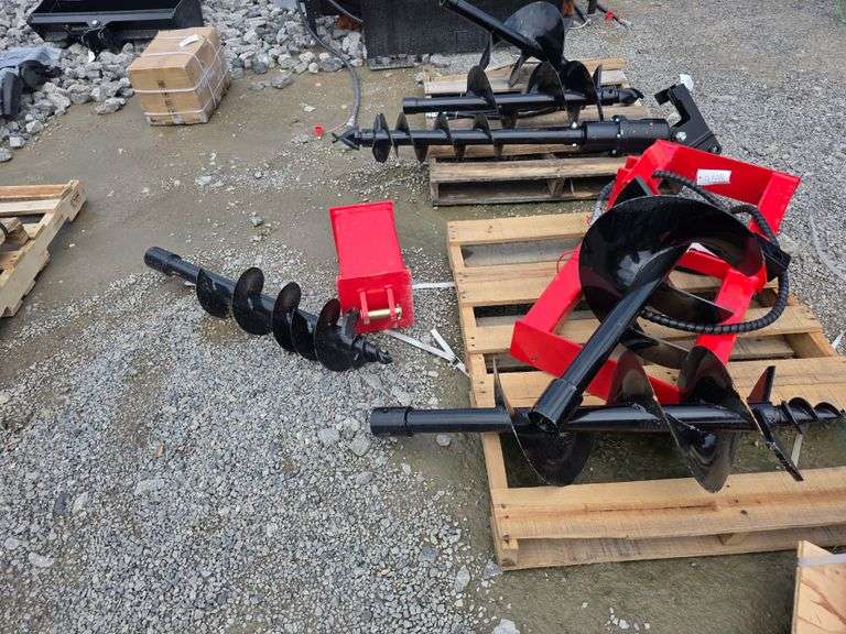 Future Skid Loader Auger w/ 8", 12" & 16" Bits