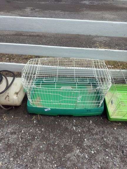 Green Bottom Rabbit Cage