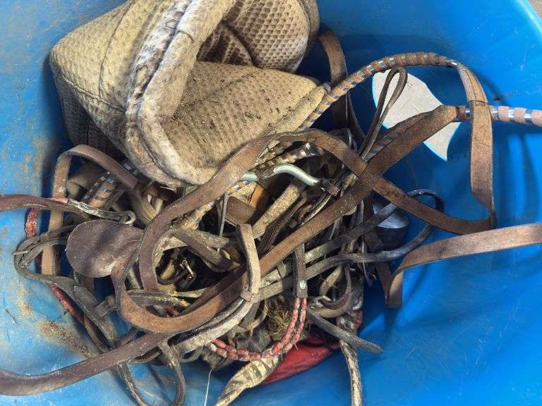 Bucket of Horse Tack