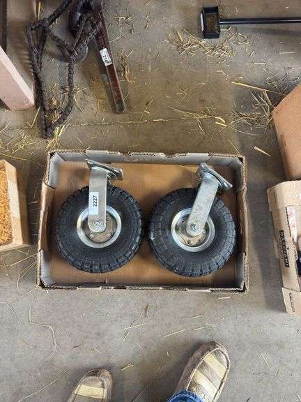 2 Heavy Duty Dolly Wheels