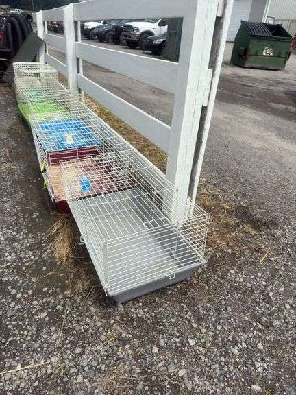 Gray Bottom Rabbit Cage