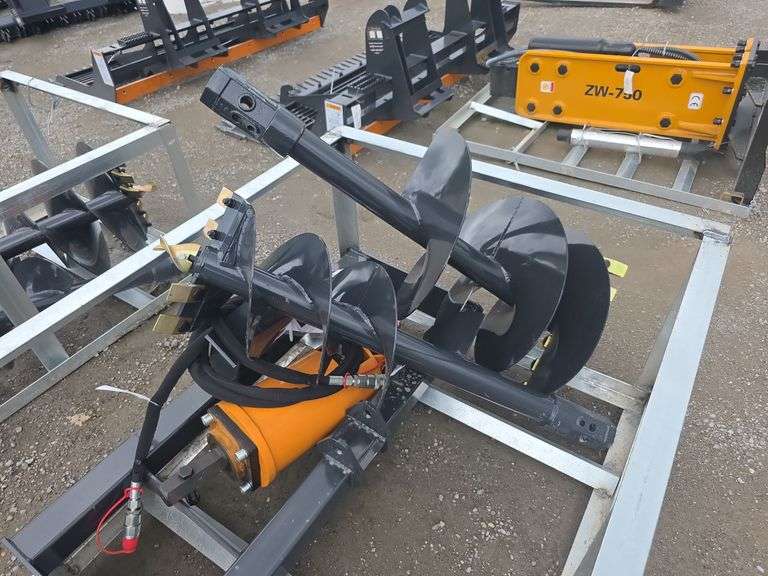 Wolverine Skid Loader Auger w/ 12" & 18" Bits