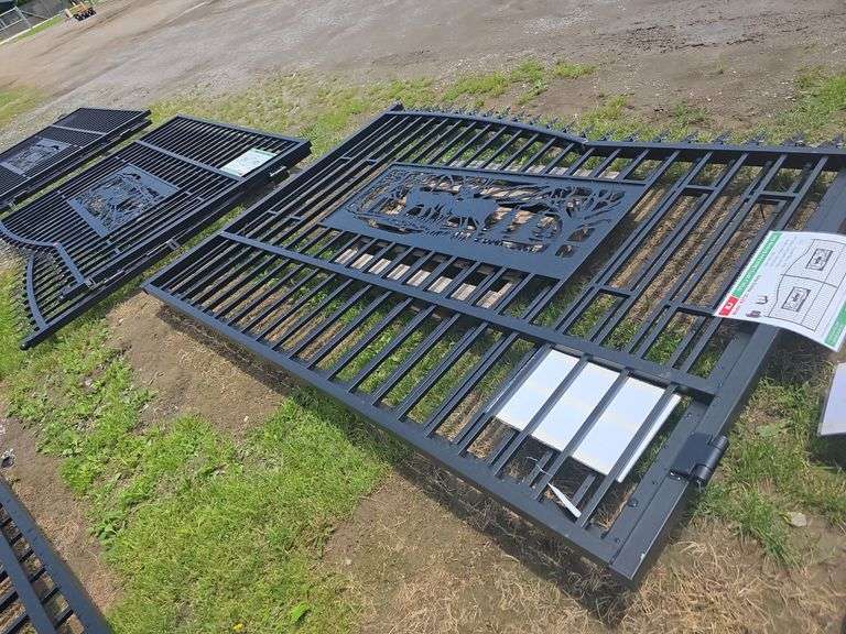KJ 7FT(H)x 20FT(L) Metal Farm Driveway  Gate
