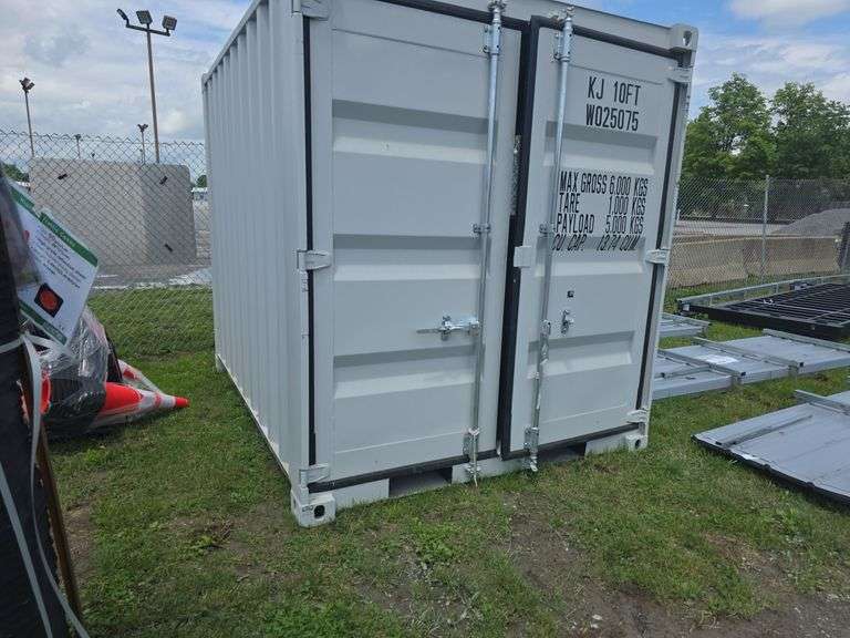 10' Portable Office / Storage Container w/ Man Door & Window