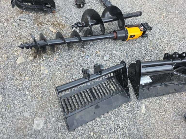 10pc Mini Excavator Attachment Set