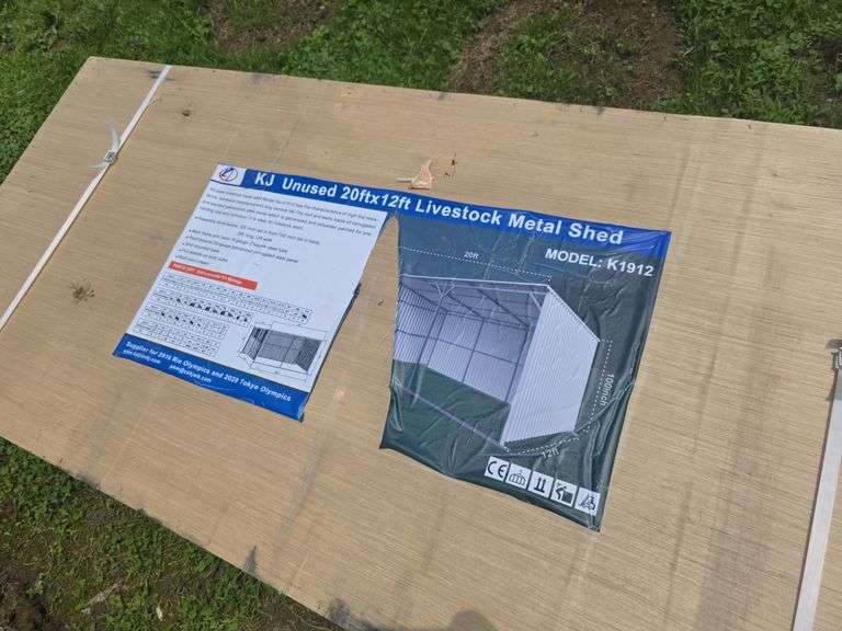 KJ  20FTx12FT Livestock Metal Shed