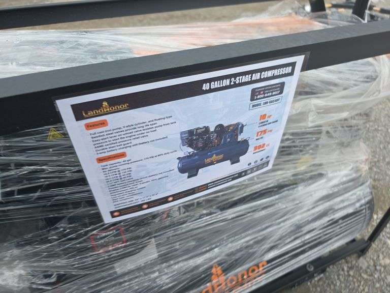 Landhonor 40 Gallon 2-Stage Truck Mounted Air Compressor