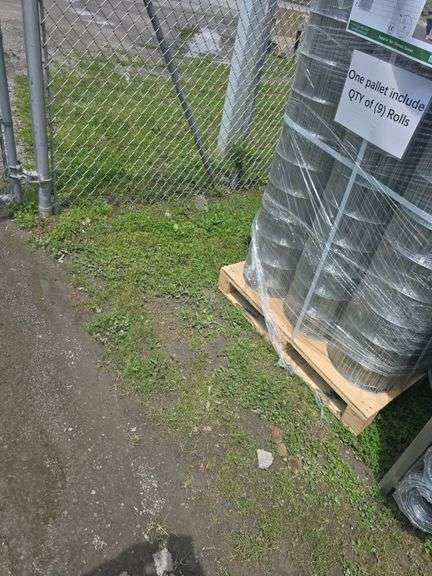 9 - 66' 5' Rolls Hot Dipped Woven Wire Fence