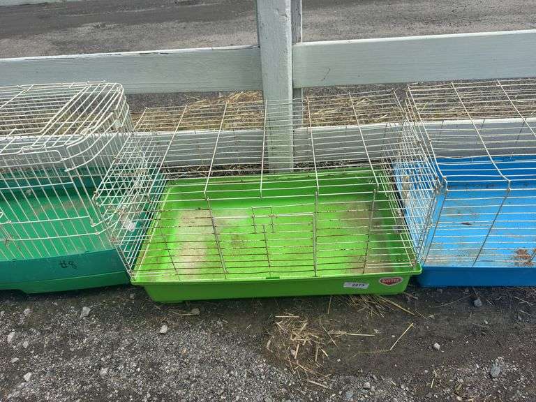 Green Bottom Rabbit Cage