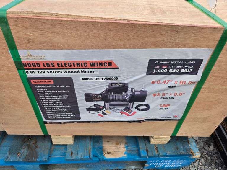 Landhonor 12v 12,000lb Electric Winch