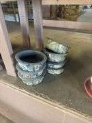 7 Pet Food/Water bowls Camo Color