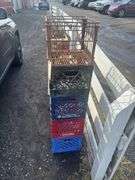 5 Milk Crates - 1 Metal - 4 Plastic